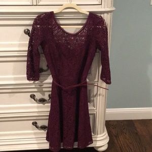 WBHM lace burgundy dress